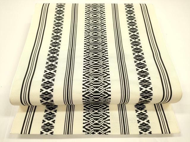 平和屋着物＊夏物 本場筑前博多織 八寸名古屋帯 紗献上 正絹 逸品 DAAY8312cm