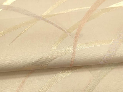 平和屋着物＊夏物 六通柄袋帯 草葉文 金糸 正絹 逸品 DAAY8316cm