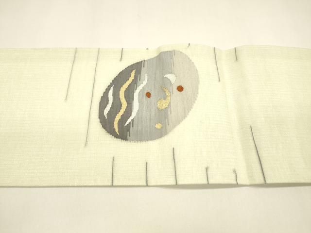 平和屋着物＊夏物 九寸名古屋帯 流水文 金銀糸 正絹 逸品 DAAY8318cm