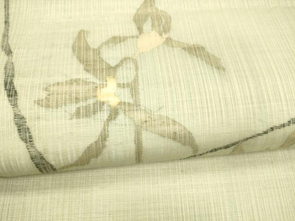 平和屋着物＊夏物 九寸名古屋帯 草葉文 正絹 逸品 DAAY8319cm