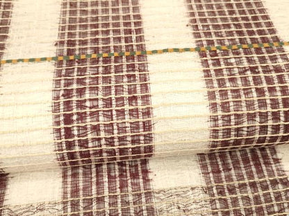 平和屋着物＊夏物 六通柄袋帯 櫛織 横段文 正絹 逸品 DAAY8324cm