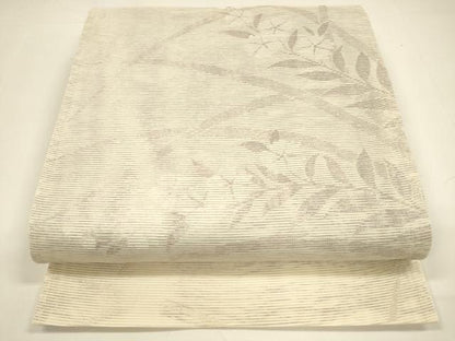 平和屋着物＊夏物 六通柄袋帯 草花文 正絹 逸品 DAAY8325cm