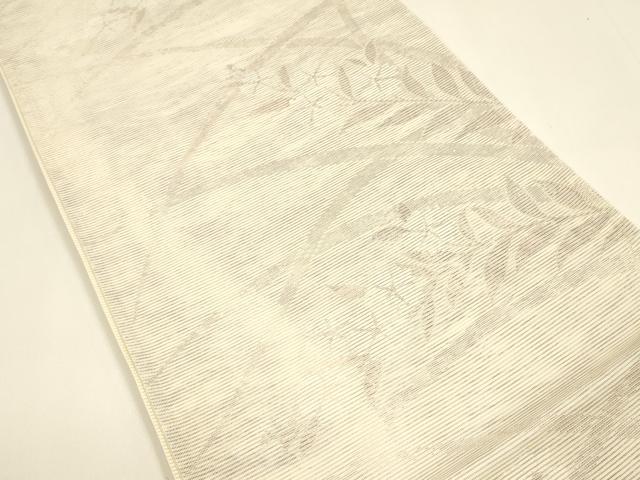 平和屋着物＊夏物 六通柄袋帯 草花文 正絹 逸品 DAAY8325cm