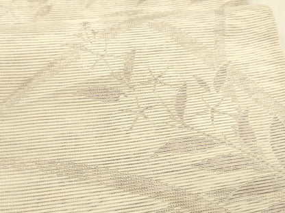 平和屋着物＊夏物 六通柄袋帯 草花文 正絹 逸品 DAAY8325cm