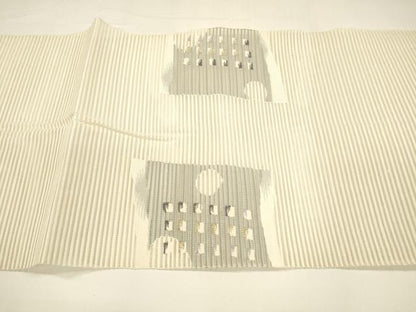 平和屋着物＊夏物 八寸名古屋帯 絽綴れ 抽象文様 金糸 正絹 逸品 DAAY8328cm