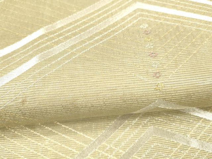 平和屋着物＊夏物 六通柄袋帯 綾の波 金銀糸 正絹 逸品 DAAY8334cm