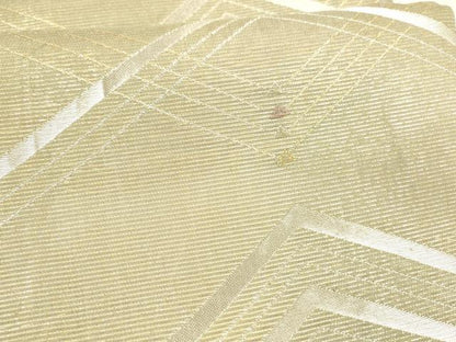 平和屋着物＊夏物 六通柄袋帯 綾の波 金銀糸 正絹 逸品 DAAY8334cm