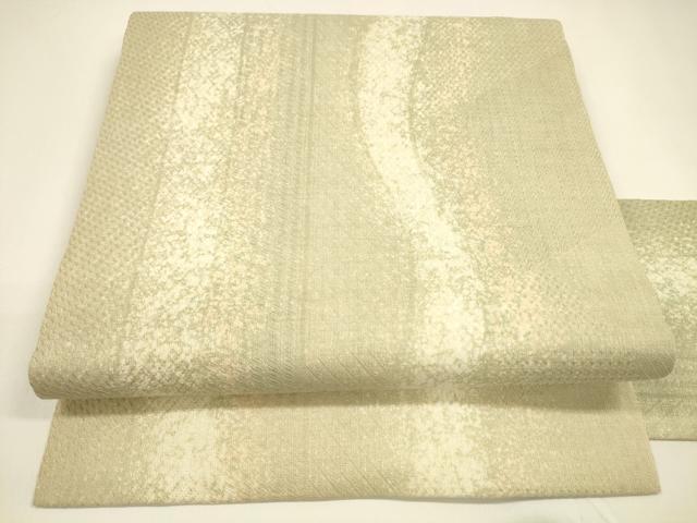 平和屋着物＊夏物 九寸名古屋帯 霞間道 正絹 逸品 DAAY8341cm
