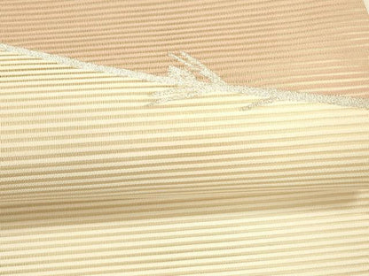 平和屋着物＊夏物 八寸名古屋帯 絽綴れ 抽象文様 銀糸 正絹 逸品 DAAY8343cm