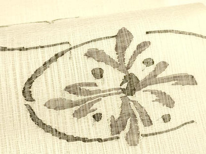 平和屋着物＊夏物 太鼓柄袋帯 櫛織 草花文 正絹 逸品 DAAY8344cm