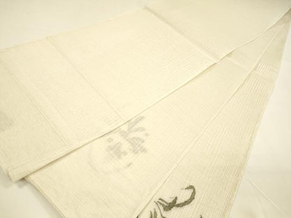 平和屋着物＊夏物 太鼓柄袋帯 櫛織 草花文 正絹 逸品 DAAY8344cm