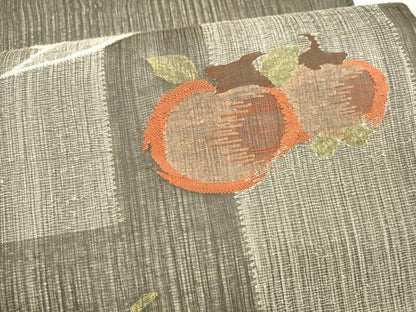 平和屋着物＊夏物 太鼓柄袋帯 すくい織 成り物 銀糸 さが美扱い 正絹 逸品 DAAY8354cm