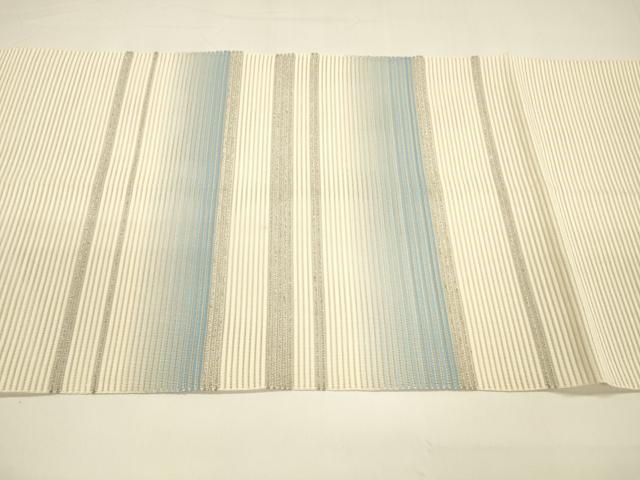 平和屋着物＊夏物 八寸名古屋帯 絽綴れ 抽象文様 金銀糸 正絹 逸品 DAAY8362cm
