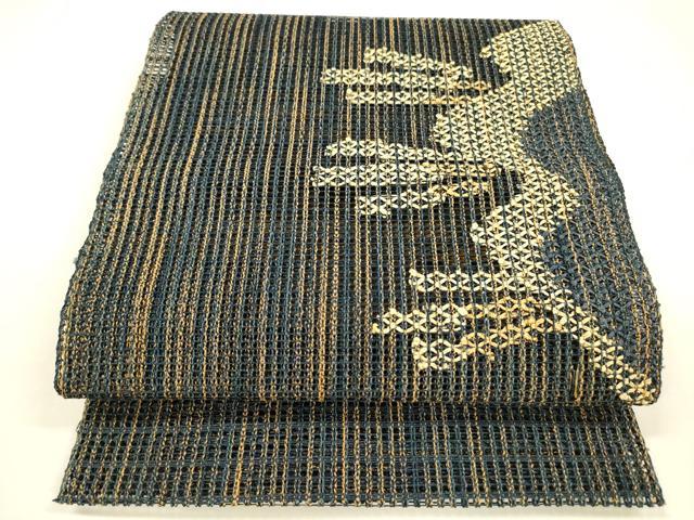平和屋着物＊夏物 八寸名古屋帯 抽象文様 正絹 逸品 DAAY8370cm