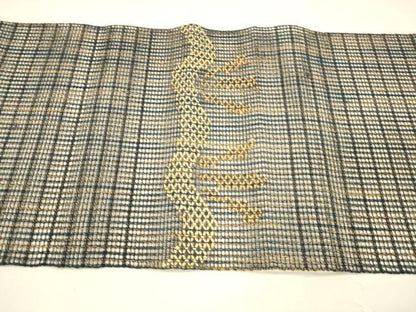 平和屋着物＊夏物 八寸名古屋帯 抽象文様 正絹 逸品 DAAY8370cm