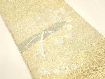 平和屋着物＊夏物 西陣 川島織物 松坂屋『染織名作展』 太鼓柄袋帯 枝葉文 金銀糸 正絹 逸品 DAAY8371cm