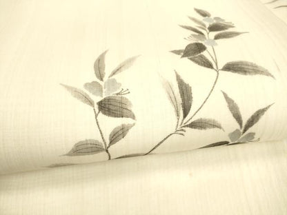 平和屋着物＊夏物 九寸名古屋帯 手描き 枝花文 正絹 逸品 DAAY8374cm