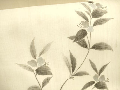 平和屋着物＊夏物 九寸名古屋帯 手描き 枝花文 正絹 逸品 DAAY8374cm