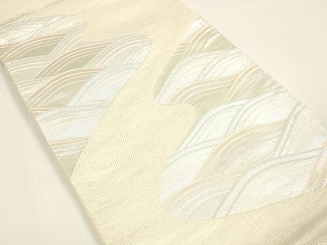 平和屋着物＊夏物 六通柄袋帯 流水文 銀糸 正絹 逸品 DAAY8377cm