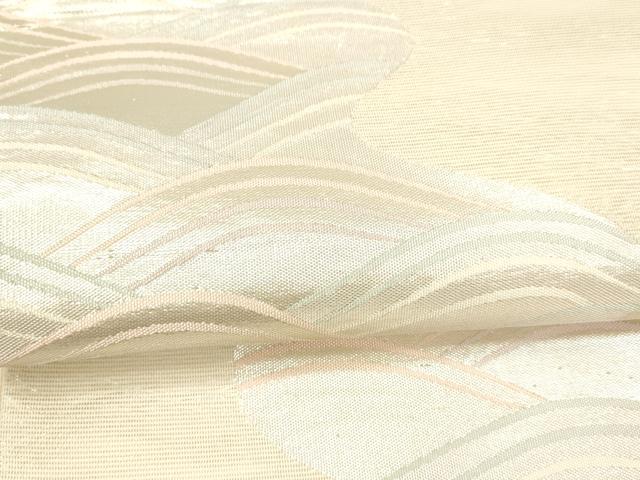 平和屋着物＊夏物 六通柄袋帯 流水文 銀糸 正絹 逸品 DAAY8377cm