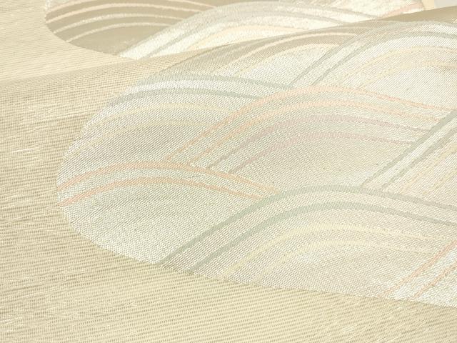 平和屋着物＊夏物 六通柄袋帯 流水文 銀糸 正絹 逸品 DAAY8377cm