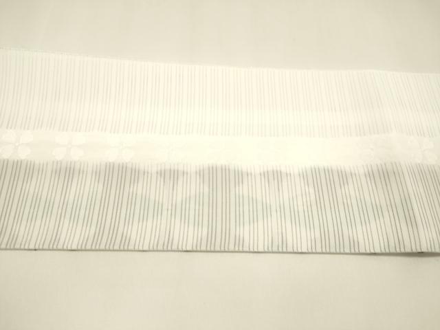 平和屋着物＊夏物 八寸名古屋帯 四葉間道 DAAY8385cm