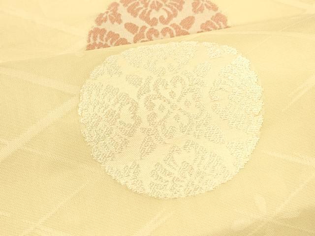 平和屋着物＊夏物 六通柄 京袋帯 唐織 草花丸文 正絹 逸品 DAAY8394cm