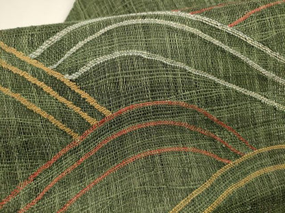 平和屋着物＊夏物 八寸名古屋帯 流水文 金糸 正絹 逸品 DAAY8395cm