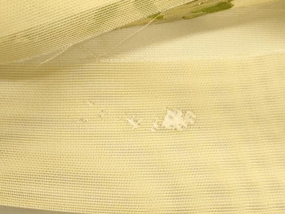 平和屋着物＊夏物 西陣 六通柄袋帯 撫子 草花文 金糸 正絹 逸品 DAAY8400cm
