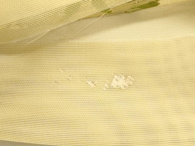 平和屋着物＊夏物 西陣 六通柄袋帯 撫子 草花文 金糸 正絹 逸品 DAAY8400cm