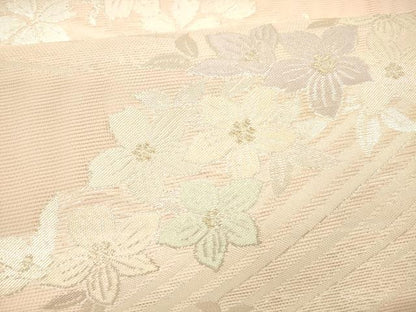 平和屋着物＊夏物 六通柄 京袋帯 草花文 金銀糸 DAAY8401cm
