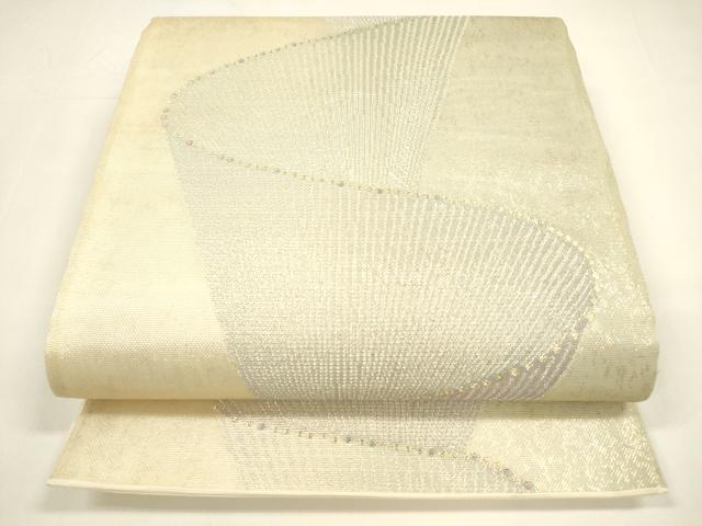 平和屋着物＊夏物 六通柄袋帯 抽象文様 金銀糸 引箔 正絹 逸品 DAAY8409cm