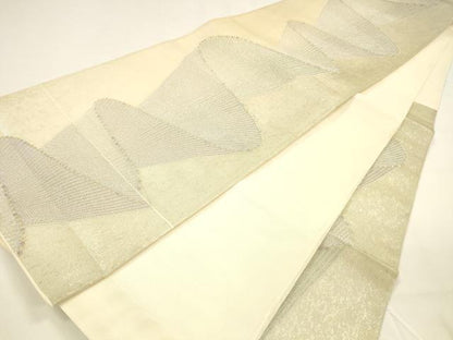 平和屋着物＊夏物 六通柄袋帯 抽象文様 金銀糸 引箔 正絹 逸品 DAAY8409cm