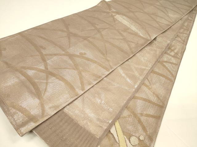 平和屋着物＊夏物 太鼓柄袋帯 露草文 金糸 正絹 逸品 DAAY8410cm