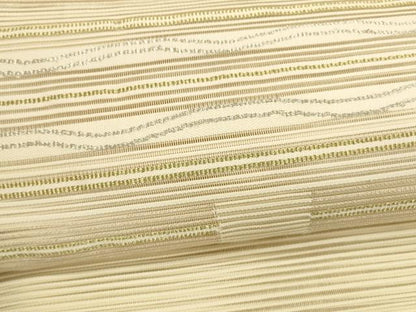平和屋着物＊夏物 絽綴れ 八寸名古屋帯 横段文 金銀糸 正絹 逸品 DAAY8426cm