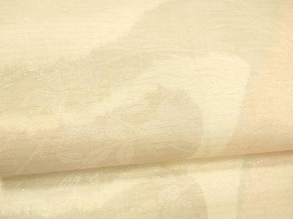 平和屋着物＊夏物 六通柄袋帯 草花文 銀糸 正絹 逸品 DAAY8427cm