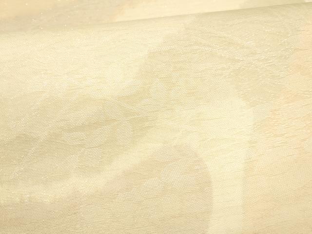 平和屋着物＊夏物 六通柄袋帯 草花文 銀糸 正絹 逸品 DAAY8427cm
