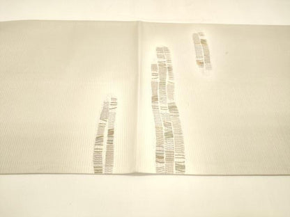 平和屋着物＊夏物 太鼓柄袋帯 抽象文様 正絹 逸品 DAAY8429cm