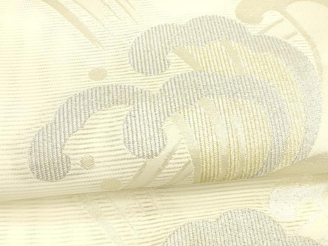 平和屋着物＊夏物 六通柄 京袋帯 立波文 金銀糸 DAAY8430cm