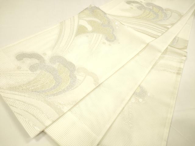 平和屋着物＊夏物 六通柄 京袋帯 立波文 金銀糸 DAAY8430cm