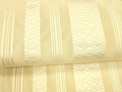 平和屋着物＊夏物 本場筑前博多織 八寸名古屋帯 紗献上 蜂蜜色 正絹 逸品 DAAY8431cm