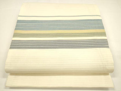 平和屋着物＊夏物 太鼓柄袋帯 横段文 銀糸 ますいわ屋扱い 正絹 逸品 DAAY8437cm