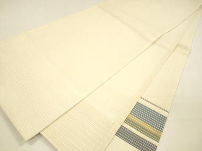 平和屋着物＊夏物 太鼓柄袋帯 横段文 銀糸 ますいわ屋扱い 正絹 逸品 DAAY8437cm