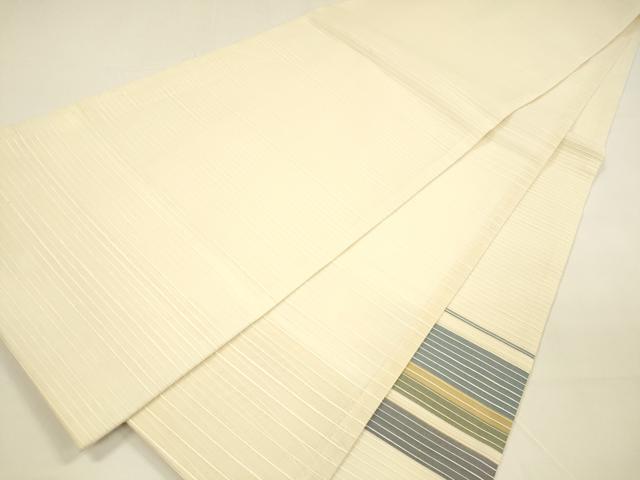 平和屋着物＊夏物 太鼓柄袋帯 横段文 銀糸 ますいわ屋扱い 正絹 逸品 DAAY8437cm