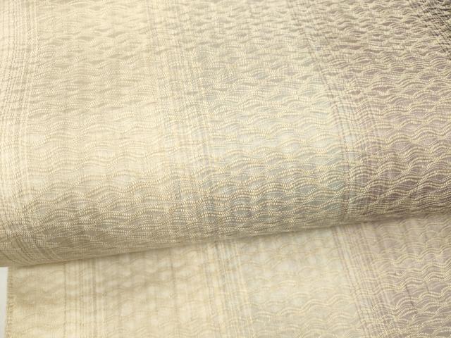 平和屋着物＊夏物　全通柄九寸名古屋帯　間道　正絹　逸品　DAAY8439cm