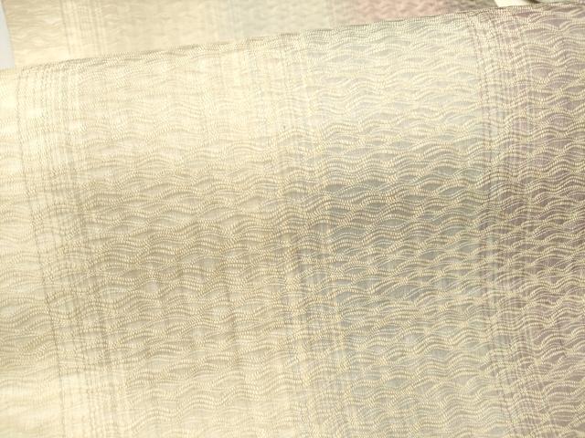 平和屋着物＊夏物　全通柄九寸名古屋帯　間道　正絹　逸品　DAAY8439cm