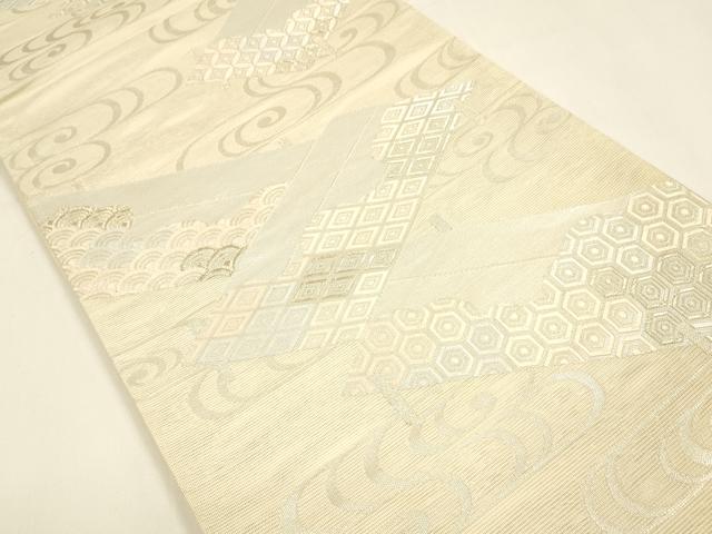 平和屋着物＊夏物 六通柄袋帯 唐織 流水吉祥文 金銀糸 正絹 逸品 DAAY8441cm