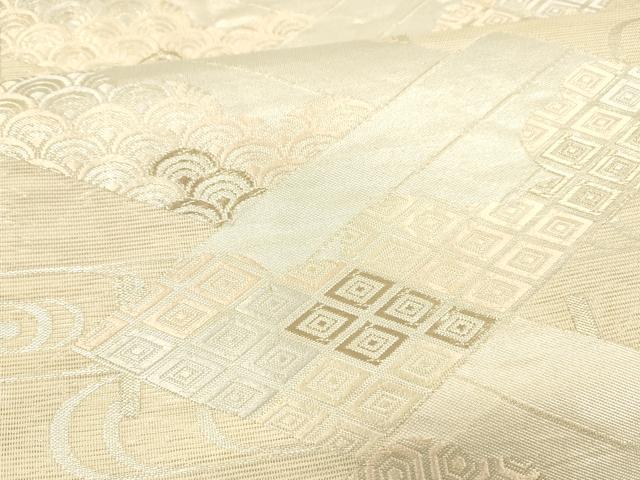 平和屋着物＊夏物 六通柄袋帯 唐織 流水吉祥文 金銀糸 正絹 逸品 DAAY8441cm