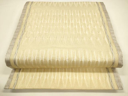 平和屋着物＊夏物 太鼓柄袋帯 もじり織 抽象文様 金糸 正絹 逸品 DAAY8451cm