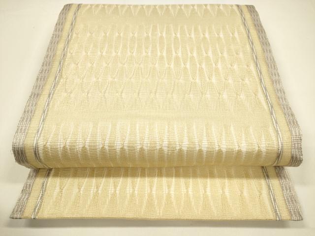 平和屋着物＊夏物 太鼓柄袋帯 もじり織 抽象文様 金糸 正絹 逸品 DAAY8451cm